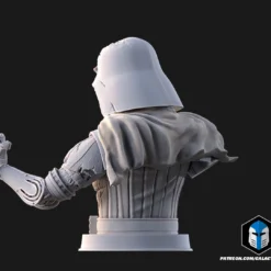 Damaged Darth Vader Bust - Pose 2 - 3D Print Files -Galacticarmory Store b20003