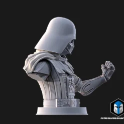 Damaged Darth Vader Bust - Pose 2 - 3D Print Files -Galacticarmory Store b20006