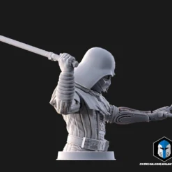 Damaged Darth Vader Bust - Pose 3 - 3D Print Files -Galacticarmory Store b30006