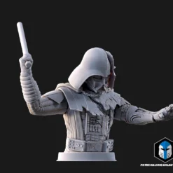 Damaged Darth Vader Bust - Pose 3 - 3D Print Files -Galacticarmory Store b30007
