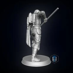 Mandalorian Figurine Season 2 - Pose 2 - 3D Print Files -Galacticarmory Store bck 1