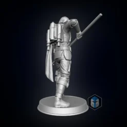 Mandalorian Figurine Season 2 - Pose 2 - 3D Print Files 11 Mandalorian Figurine Season 2 - Pose 2 - 3D Print Files -Galacticarmory Store bck 1 scaled
