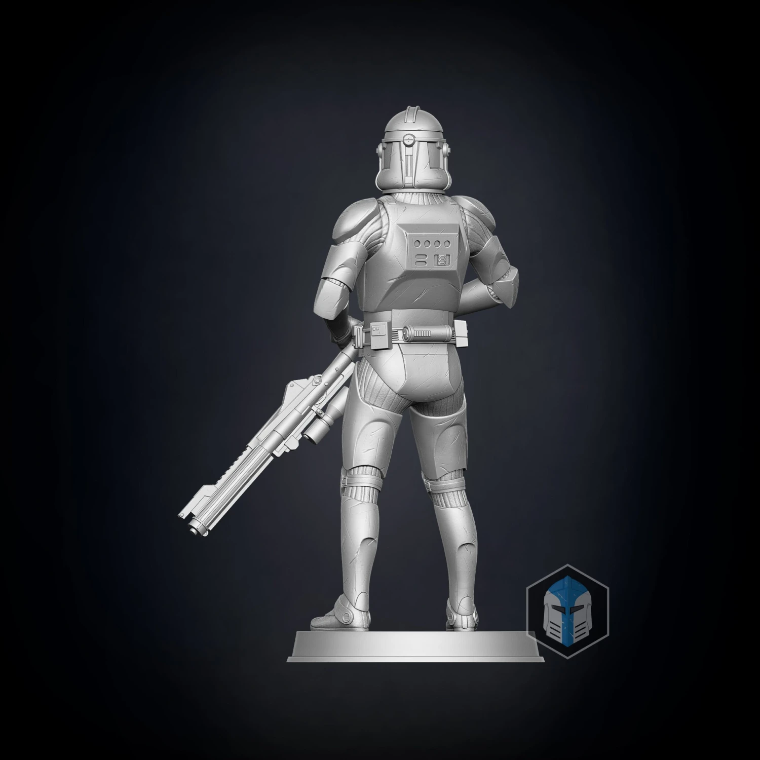 Clone Trooper Figurines - Pose 1 - 3D Print Files 6 Clone Trooper Figurines - Pose 1 - 3D Print Files - Image 4