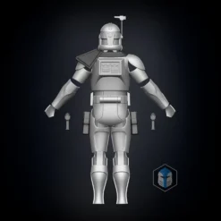 Animated Captain Rex Armor Accessories - 3D Print Files -Galacticarmory Store bck md scaled