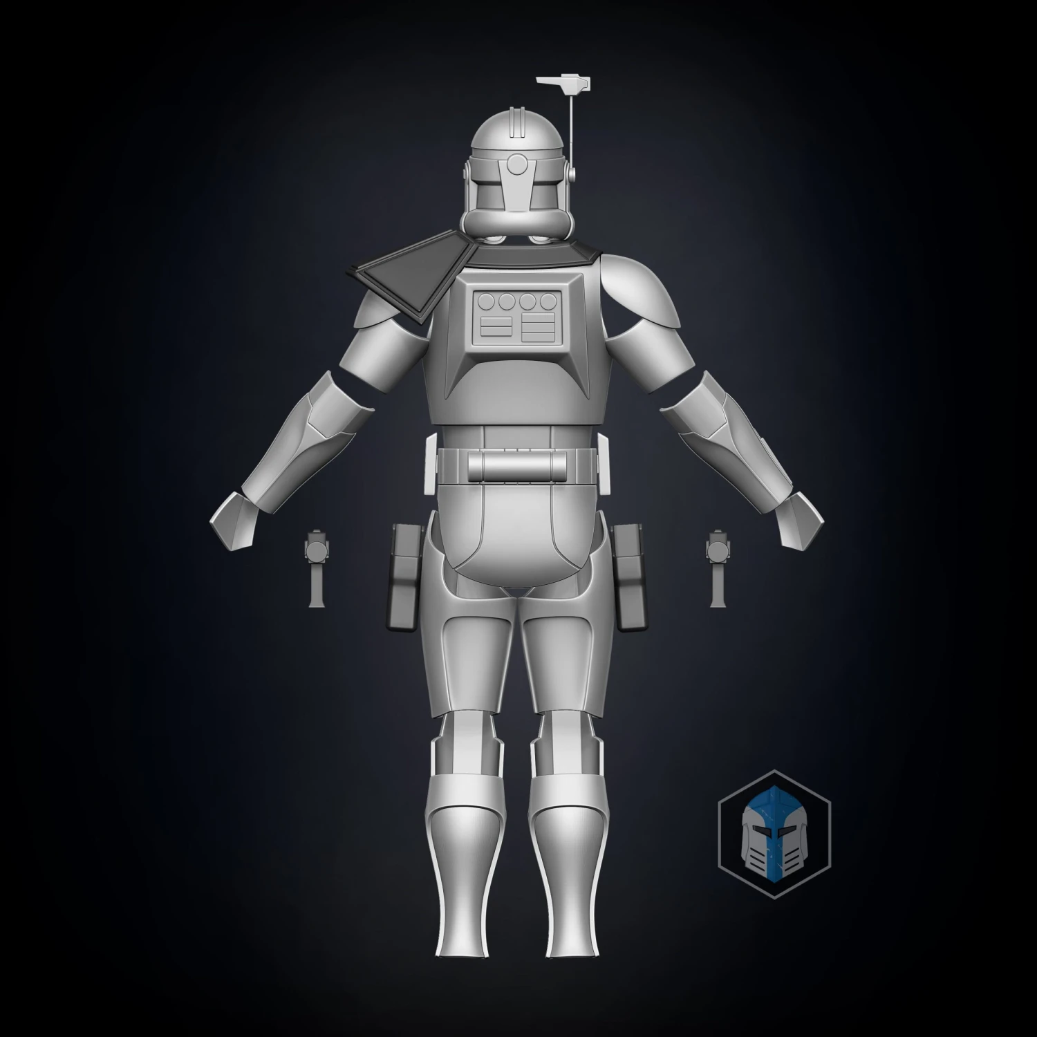 Animated Captain Rex Armor Accessories - 3D Print Files 6 Animated Captain Rex Armor Accessories - 3D Print Files - Image 4