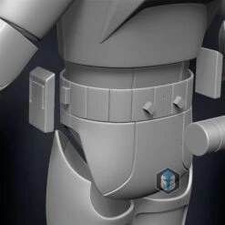 Phase 2 Animated Clone Trooper Armor - 3D Print Files -Galacticarmory Store bck prspctv fnl