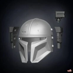 Heavy Mandalorian Helmet - 3D Print Files -Galacticarmory Store brkn fnl