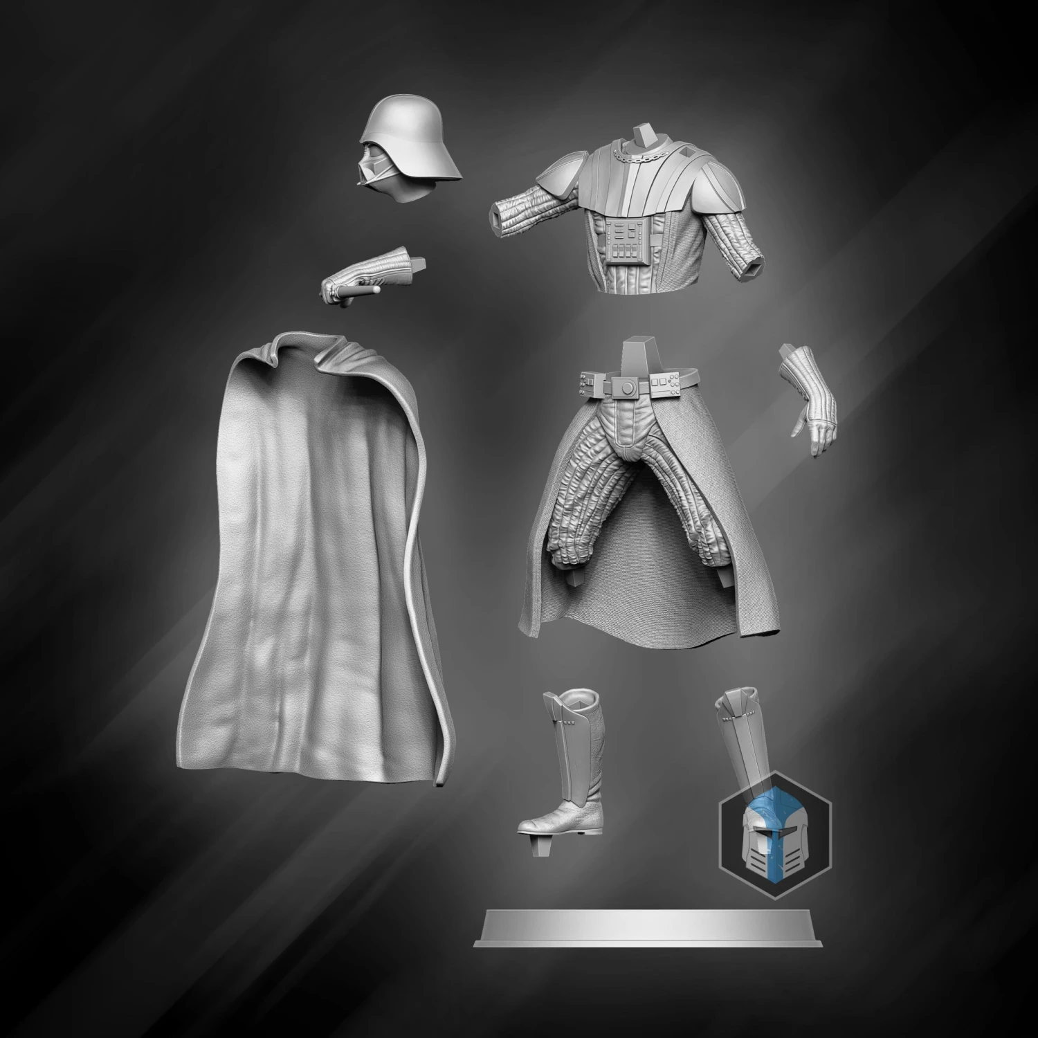 Darth Vader Figurine - Pose 1 - 3D Print Files 8 Darth Vader Figurine - Pose 1 - 3D Print Files - Image 6