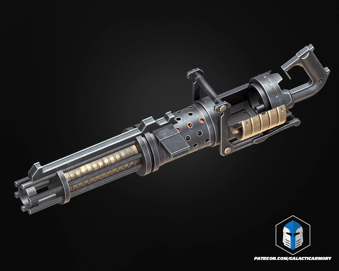 Z-6 Rotary Cannon - 3D Print Files 6 Z-6 Rotary Cannon - 3D Print Files - Image 4