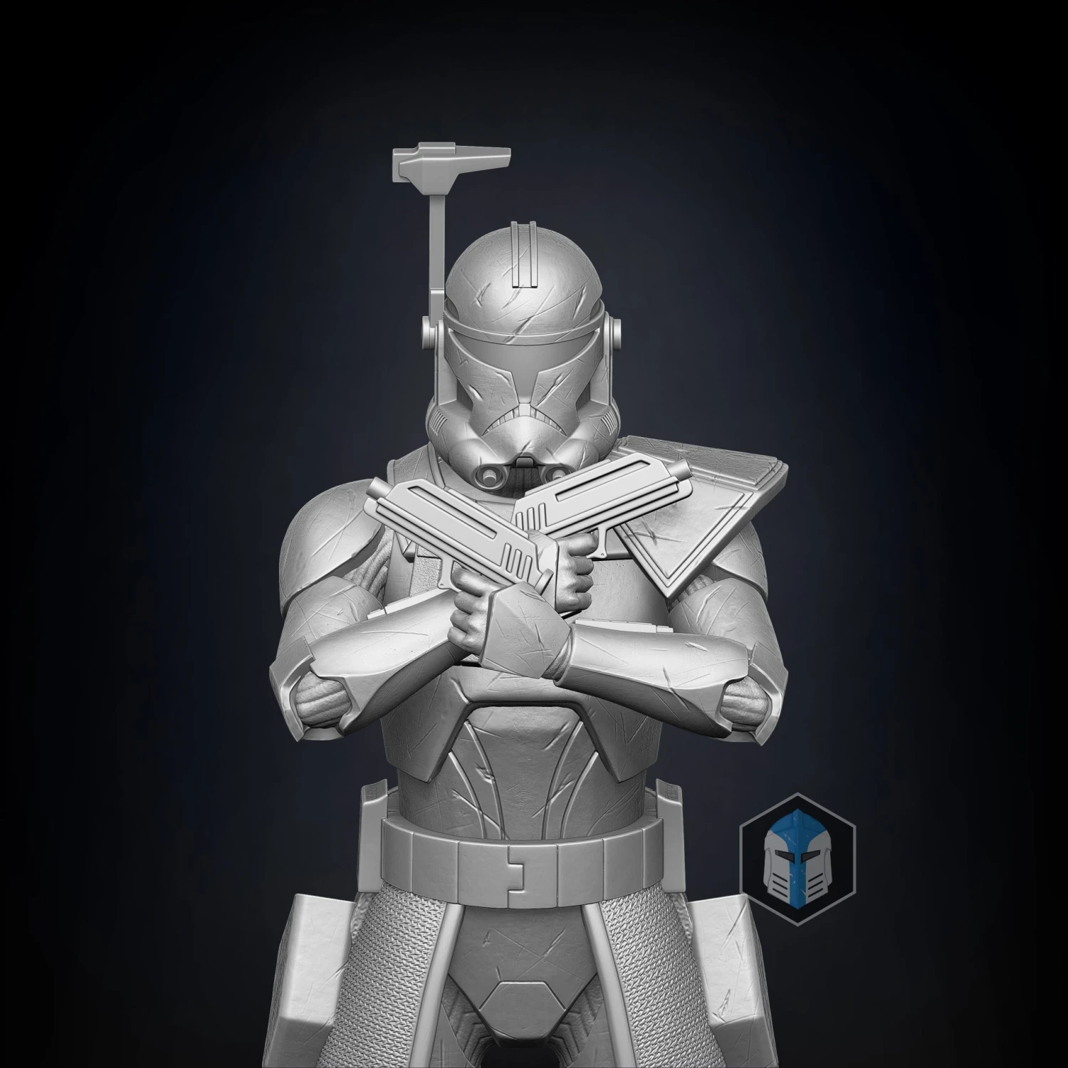 Captain Rex Figurine - Pose 1 - 3D Print Files 4 Captain Rex Figurine - Pose 1 - 3D Print Files - Image 2