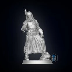 Boba Fett Figurine - Pose 4 - 3D Print Files