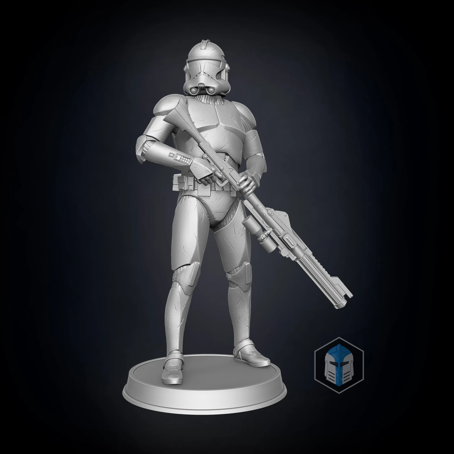 Clone Trooper Figurines - Pose 1 - 3D Print Files 5 Clone Trooper Figurines - Pose 1 - 3D Print Files - Image 3