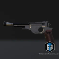 Mando Blaster Pistol - 3D Print Files -Galacticarmory Store front1