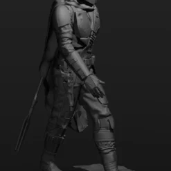 The Mandalorian Figurine - 3D Print Files -Galacticarmory Store mandalorian 3d model obj fbx stl ztl 16 scaled