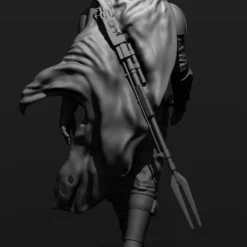 The Mandalorian Figurine - 3D Print Files -Galacticarmory Store mandalorian 3d model obj fbx stl ztl 19 scaled