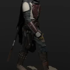 The Mandalorian Figurine - 3D Print Files -Galacticarmory Store mandalorian 3d model obj fbx stl ztl 3 scaled