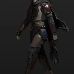 The Mandalorian Figurine - 3D Print Files -Galacticarmory Store mandalorian 3d model obj fbx stl ztl 4 scaled