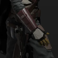 The Mandalorian Figurine - 3D Print Files -Galacticarmory Store mandalorian 3d model obj fbx stl ztl 9