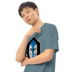 Men’s Premium Heavyweight Tee - Galactic Armory Logo -Galacticarmory Store mens premium heavyweight tee agave zoomed in 3 63333e7136262