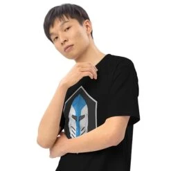 Men’s Premium Heavyweight Tee - Galactic Armory Logo -Galacticarmory Store mens premium heavyweight tee black zoomed in 3 63333e7131686