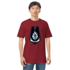 Men’s Premium Heavyweight Tee - Galactic Armory ODST -Galacticarmory Store mens premium heavyweight tee brick red front 6482344e8016d