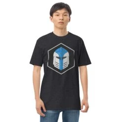 Men’s Premium Heavyweight Tee - Galactic Armory Logo -Galacticarmory Store mens premium heavyweight tee charcoal heather front 63333e7131a2d