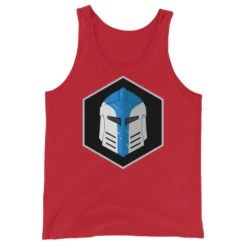 Unisex Tank Top - Galactic Armory Logo -Galacticarmory Store mens staple tank top red front 6333414be9e34