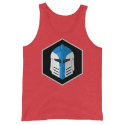 Unisex Tank Top - Galactic Armory Logo -Galacticarmory Store mens staple tank top red triblend front 6333414bea774