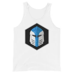 Unisex Tank Top - Galactic Armory Logo -Galacticarmory Store mens staple tank top white front 6333414beb831