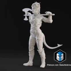 Karlach Figurine - Pose 1 - 3D Print Files -Galacticarmory Store n0001