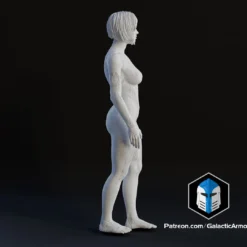 Cortana Figurine - Pose 1 - 3D Print Files -Galacticarmory Store p1 0006