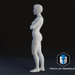 Cortana Figurine - Pose 3 - 3D Print Files -Galacticarmory Store p30002