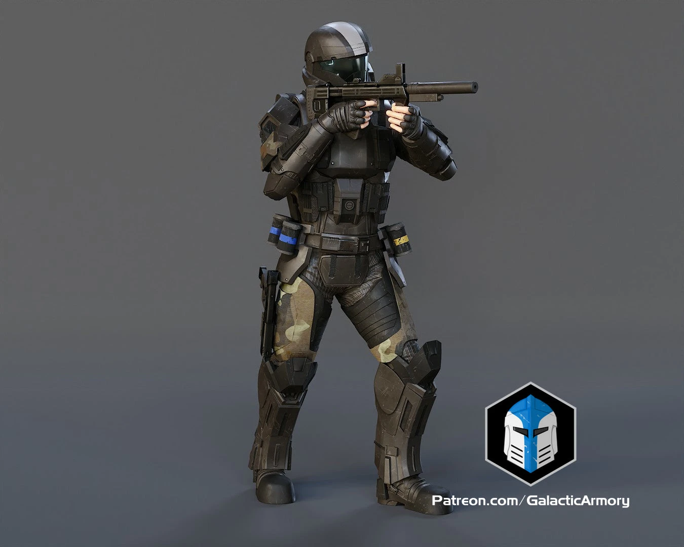 ODST Figurine - Pose 4 - 3D Print Files 9 ODST Figurine - Pose 4 - 3D Print Files - Image 7