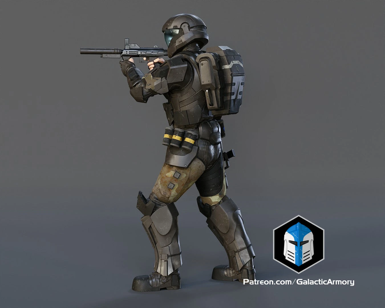 ODST Figurine - Pose 4 - 3D Print Files 5 ODST Figurine - Pose 4 - 3D Print Files - Image 3