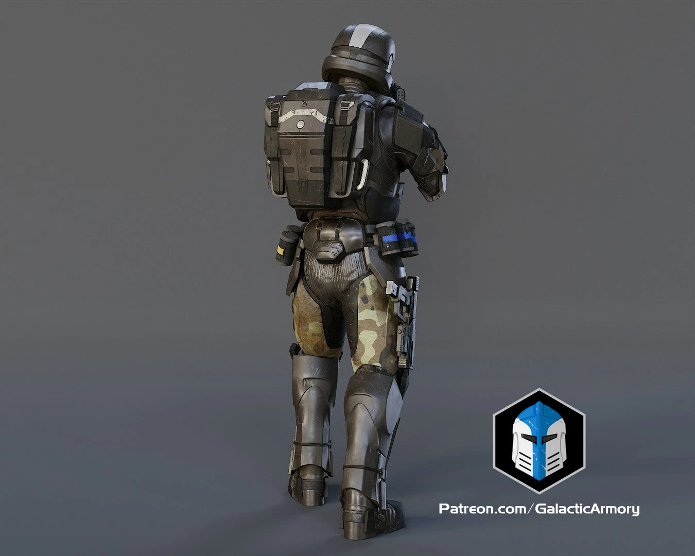 ODST Figurine - Pose 4 - 3D Print Files 12 ODST Figurine - Pose 4 - 3D Print Files - Image 10