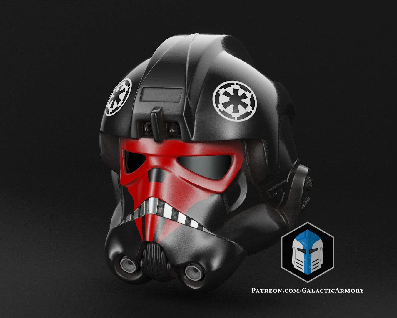 Tie Fighter Pilot Helmet - 3D Print Files 5 Tie Fighter Pilot Helmet - 3D Print Files - Image 3