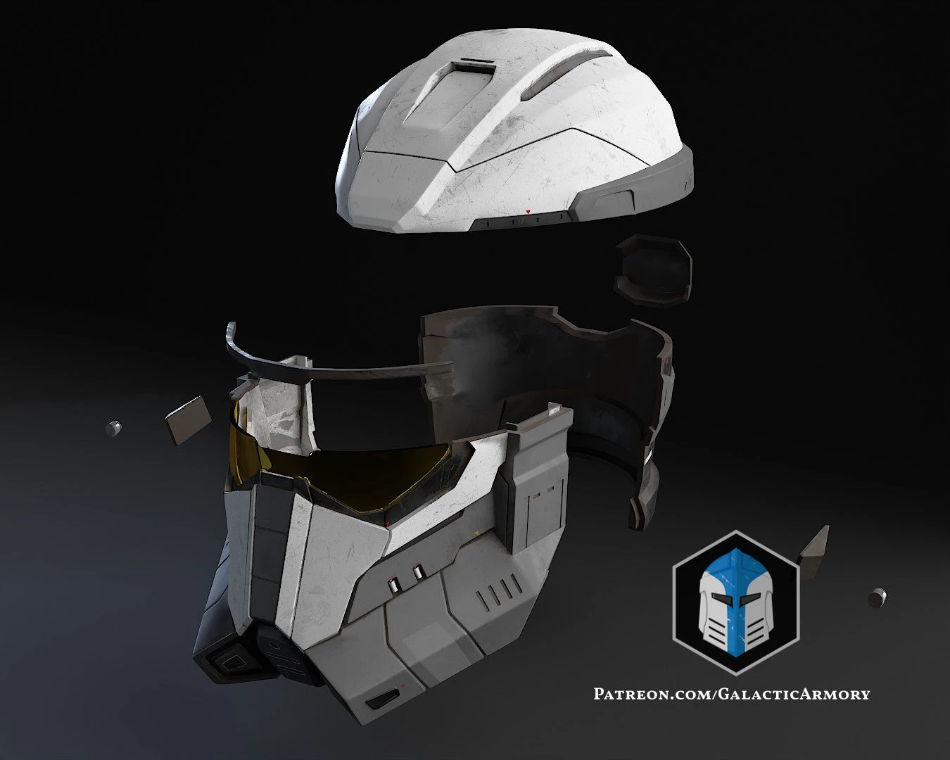 Imperial Mandalorian Commando Spartan Helmet Mashup - 3D Print Files 6 Imperial Mandalorian Commando Spartan Helmet Mashup - 3D Print Files - Image 4