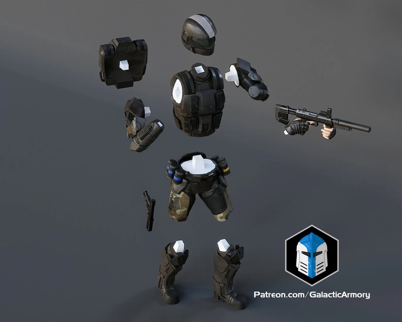 ODST Figurine - Pose 4 - 3D Print Files 7 ODST Figurine - Pose 4 - 3D Print Files - Image 5