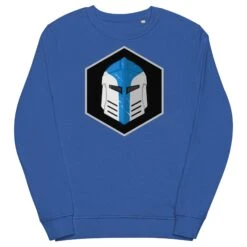 Unisex Organic Sweatshirt - Galactic Armory Logo -Galacticarmory Store unisex organic sweatshirt royal blue front 63333fbf4eb5b